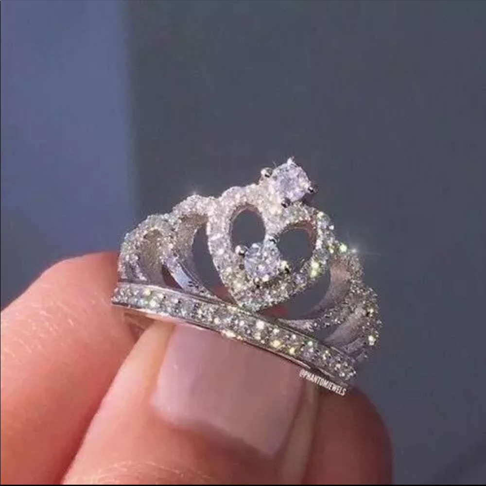 New Crown 925 Sterling Silver Sapphire Ring - Picture 3 of 6